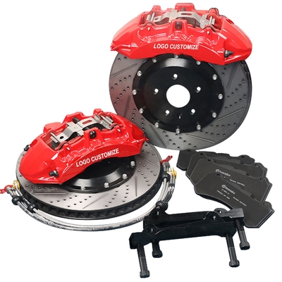 قرمز V6 Strong Stop Power کالیپر ترمز خودرو 6 دیگ 355mm 380mm 405mm