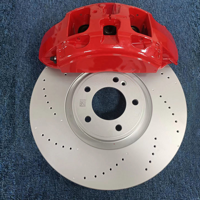 جلو اصلاح شده AMG Big 6 Piston Monoblock کالیپرهای ترمز قرمز قرمز مرسدس بنز قدرت توقف بالا