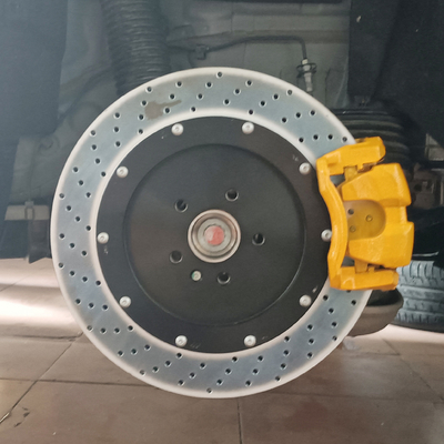 ارتقاء کالیپر ترمز خودرو 8520 بزرگ 6 پیستون کالیپر رنگ زرد مناسب برای Zeekr 001