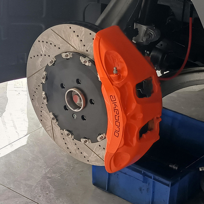 کیت کالیپر ترمز خودرو Akebono 9N ارتقاء Zeekr 001 رنگ نارنجی