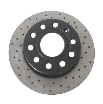 OE 95535140251 آلیاژ تیتانیوم دیسک ترمز خودرو اندازه 350 * 34MM نیمه فلزی بدون گرد و غبار