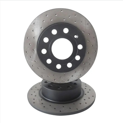 OE 95535140251 آلیاژ تیتانیوم دیسک ترمز خودرو اندازه 350 * 34MM نیمه فلزی بدون گرد و غبار