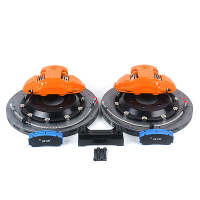 9N نارنجی رنگ 380-400mm دیسک ترمز قطعات اتوماتیک و قطعات جانبی 19-20 اینچ 6-پستون ترمز کالیپر چرخ عقب